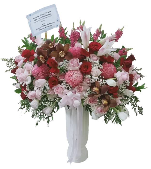 anastasia-table-flower-arrangements-imported-tulip-orchid-cymbidium-chrysantemum-red-pink-roses-snapdragon-baby-breath-casablanca-athaya-florist