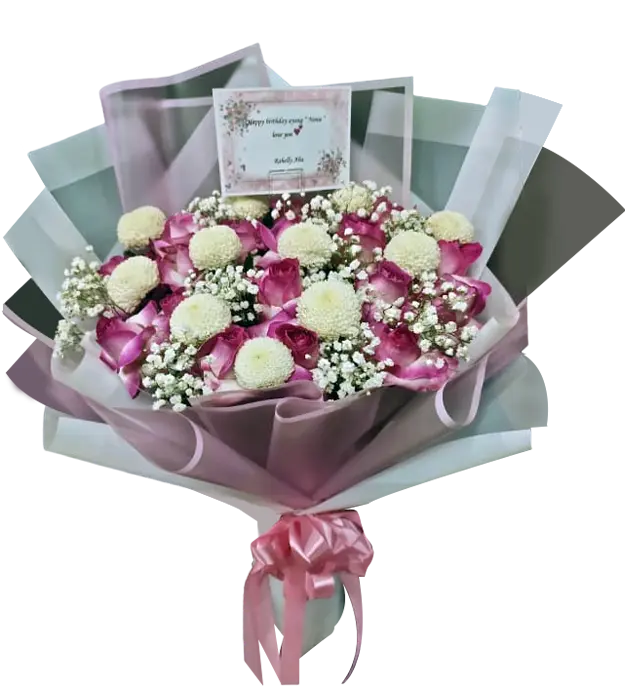 berenice-fresh-flower-bouquet-pink-roses-white-pompom-baby-breath-athaya-florist