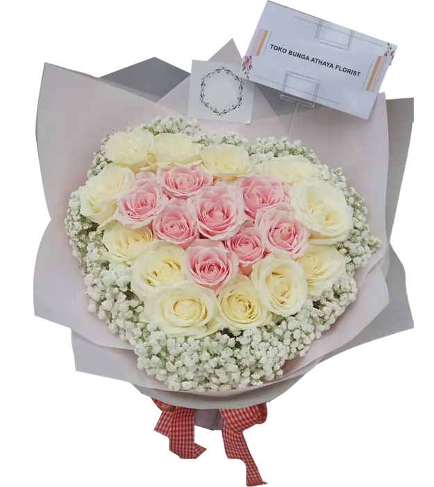 bracha-fresh-flower-bouquet-25-pink-white-roses-baby-breath-romantic-athaya-florist