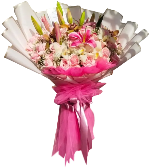 elsie-fresh-flower-bouquet-pink-roses-lily-athaya-florist