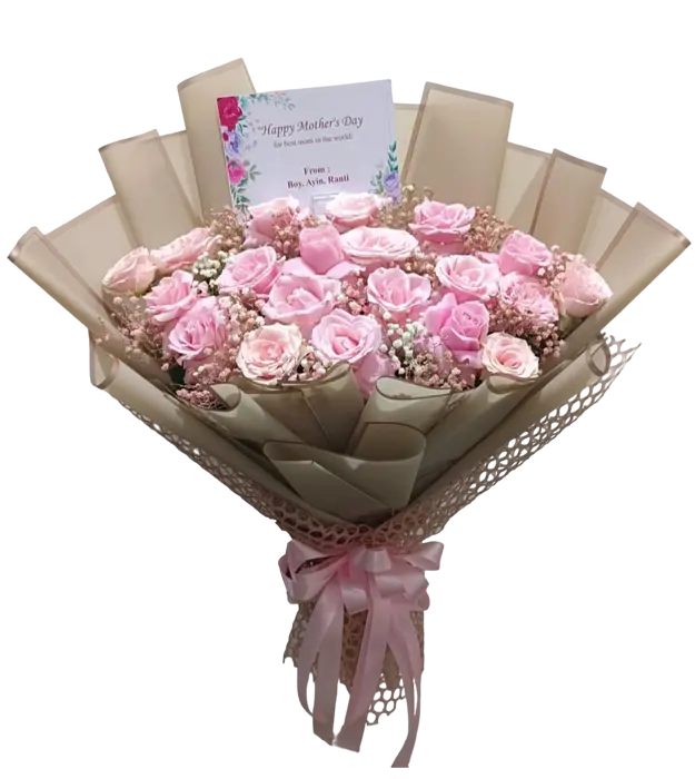 esther-fresh-flower-bouquet-pink-roses-baby-breath-athaya-florist-jogja