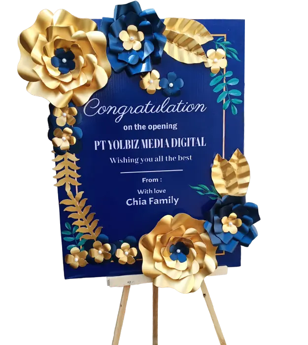 fabiana-indoor-paper-flower-board-congratulation-birthday-anniversary-wedding-engagement-athaya-florist-kelapa-gading