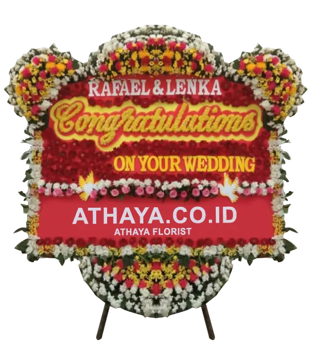 fiona-congratulations-on-your-happy-wedding-flower-board-athaya-florist-jakarta