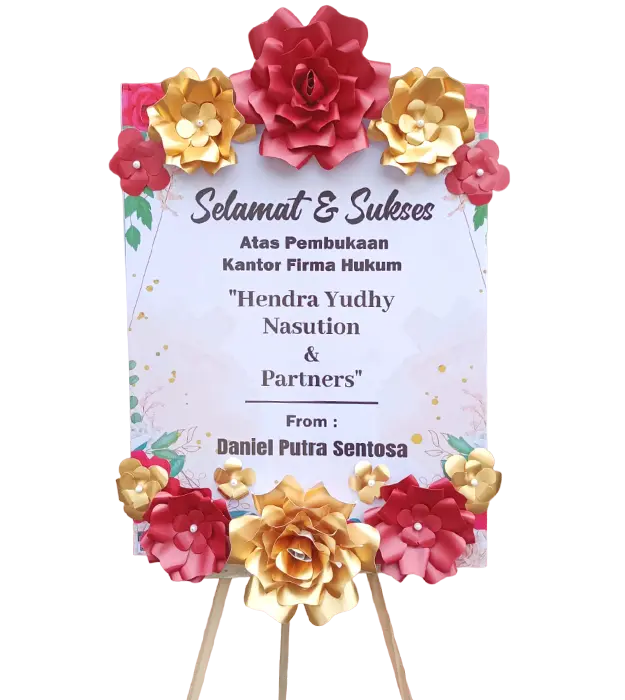 frida-indoor-paper-flower-board-congratulation-birthday-anniversary-wedding-engagement-athaya-florist-gading-serpong