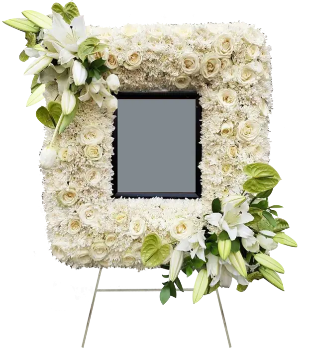 kimberley-white-wreath-standing-rest-in-peace-condolence-flower-athaya-florist-surabaya