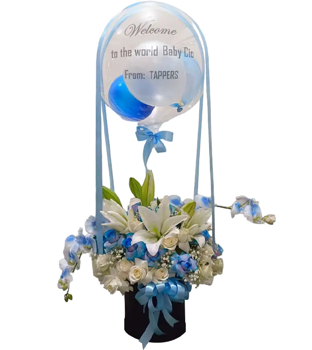 libby-flower-box-blue-orchid-lily-mawar-balloon-athaya-florist