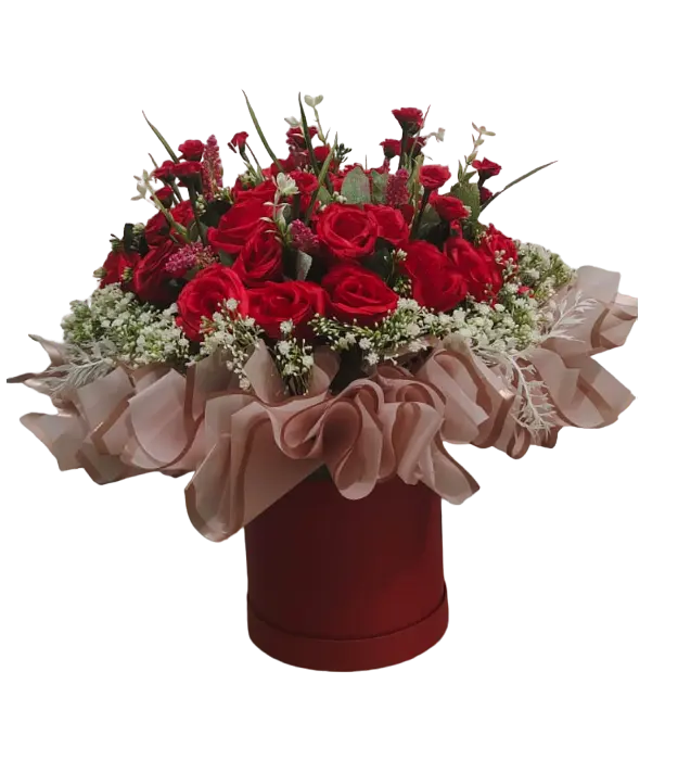 logan-flower-box-red-roses-baby-breath-baby-rose-athaya-florist
