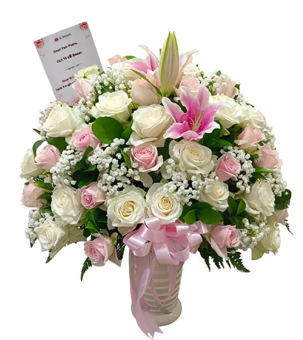 marceline-fresh-flower-pink-white-roses-casablanca-baby-breath-athaya-florist