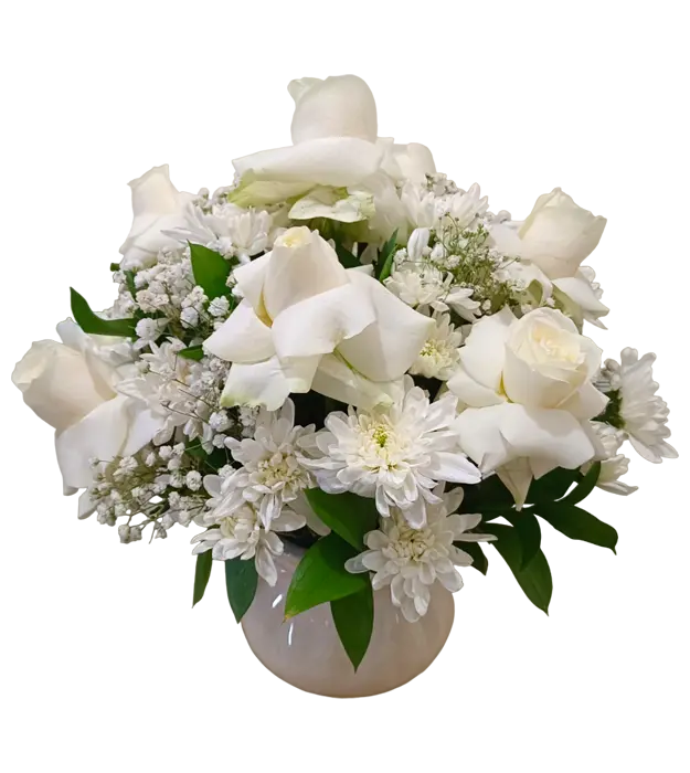 mercy-white-table-flower-roses-chrysantemum-baby-breath-athaya-florist