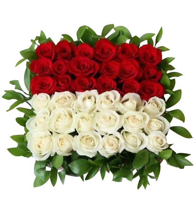 mia-table-flower-red-white-roses-independence-day-athaya-florist
