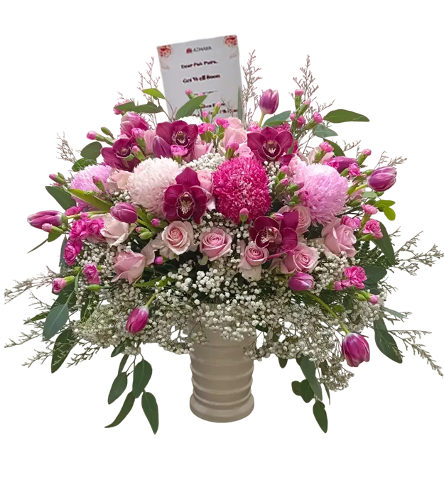 nova-fresh-flower-arrangement-tulip-cymbidium-carnation-baby-breath-caspea-gompie-athaya-florist