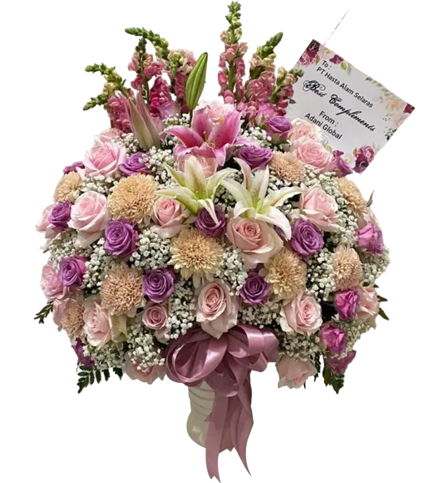 renata-fresh-flower-arrangement-gompie-roses-lily-baby-breath-snapdragon-athaya-florist