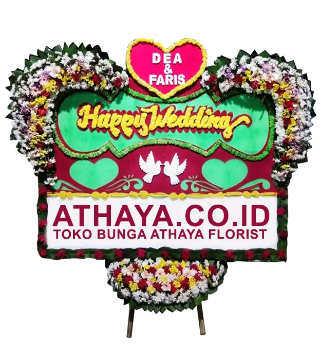 samara-congratulations-on-your-happy-wedding-flower-board-athaya-florist-gading-serpong