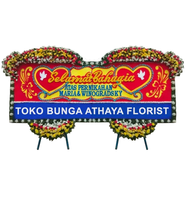 samira-congratulations-on-your-happy-wedding-flower-board-athaya-florist-alam-sutera