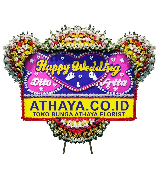 sarah-congratulations-on-your-happy-wedding-flower-board-athaya-florist-salemba
