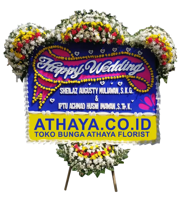 sasha-congratulations-on-your-happy-wedding-flower-board-athaya-florist-cijantung