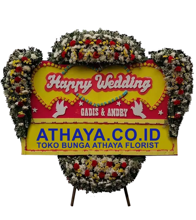 savannah-congratulations-on-your-happy-wedding-flower-board-athaya-florist-ciracas