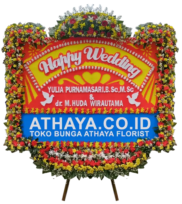 serena-congratulations-on-your-happy-wedding-flower-board-athaya-florist-sunter