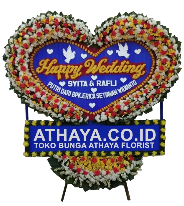 shania-congratulations-on-your-happy-wedding-flower-board-athaya-florist-lenteng-agung