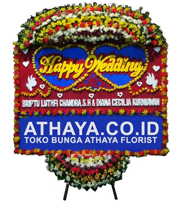sienna-congratulations-on-your-happy-wedding-flower-board-athaya-florist-cideng