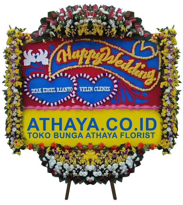 sierra-congratulations-on-your-happy-wedding-flower-board-athaya-florist-kedoya