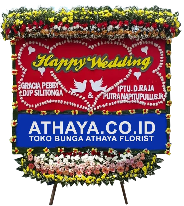 skylar-congratulations-on-your-happy-wedding-flower-board-athaya-florist-kembangan