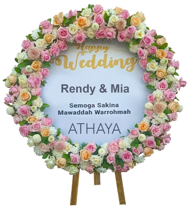 sofie-congratulations-on-your-happy-wedding-flower-board-athaya-florist-kemayoran