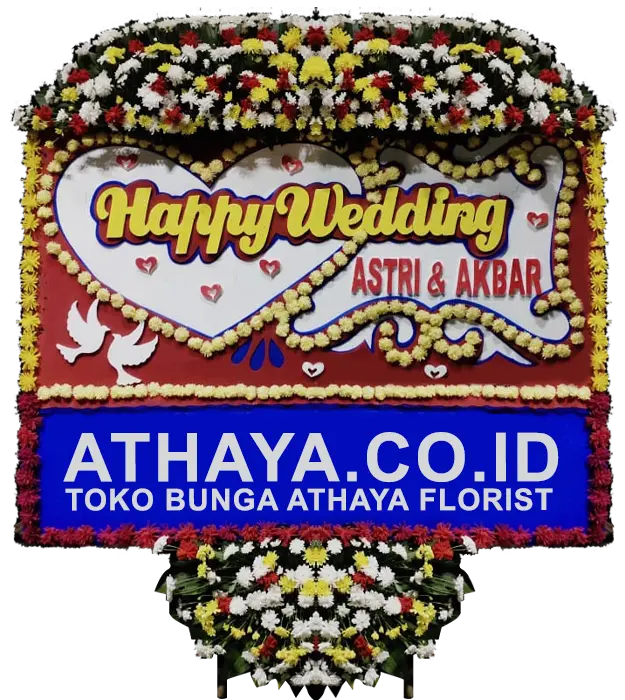 sonia-congratulations-on-your-happy-wedding-flower-board-athaya-florist-angke