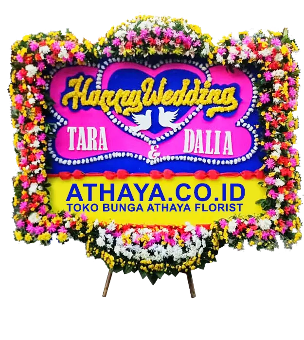 sydney-congratulations-on-your-happy-wedding-flower-board-athaya-florist-kemang