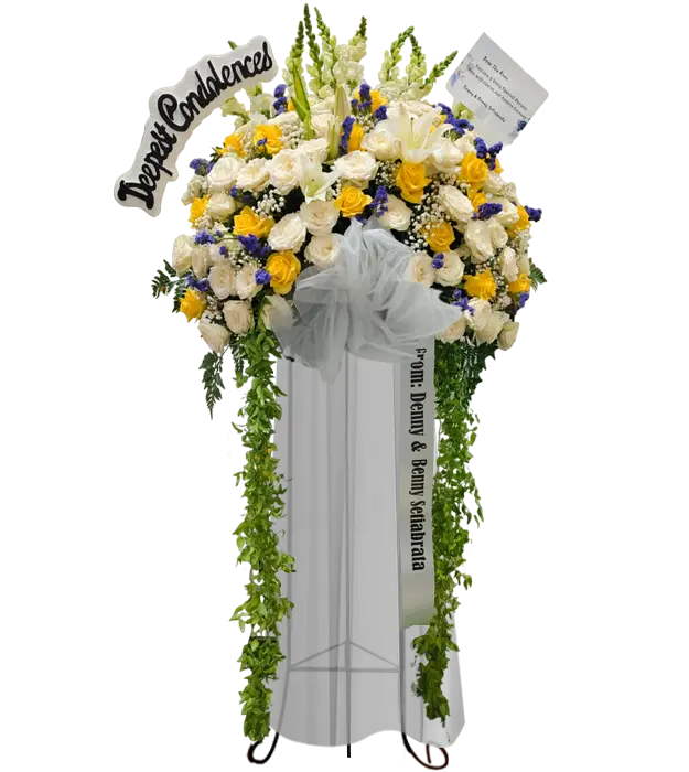 tovia-deepest-condolences-rest-in-peace-standing-flower-bouquet-athaya-florist-bali