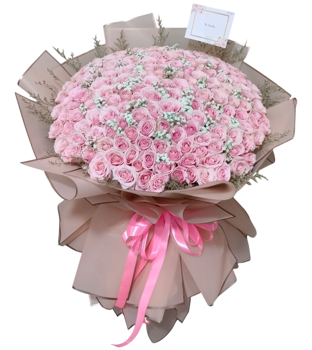 wendy-fresh-flower-bouquet-200-pink-roses-baby-breath-athaya-florist-bali